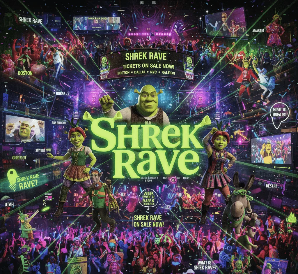 Everything You Need to Know About Shrek Rave: Tickets, Locations, Outfits, and More 1 Shrek Rave