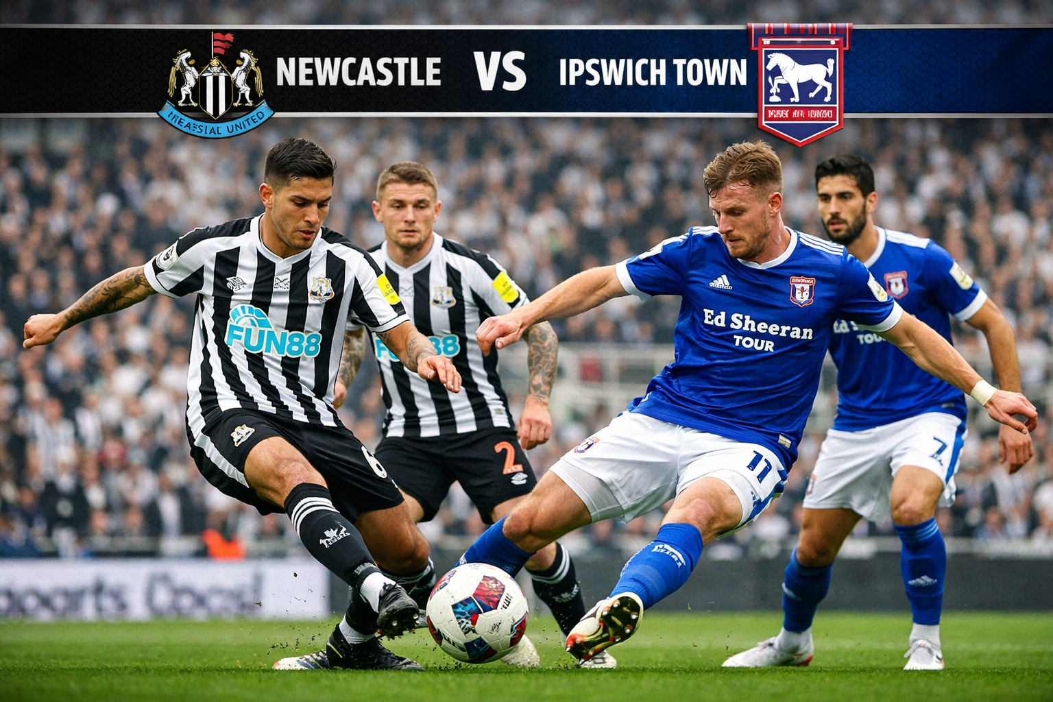 Newcastle vs Ipswich Town