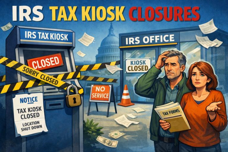 IRS Tax Kiosk Closures