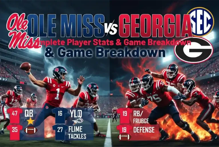 Ole Miss vs Georgia Football
