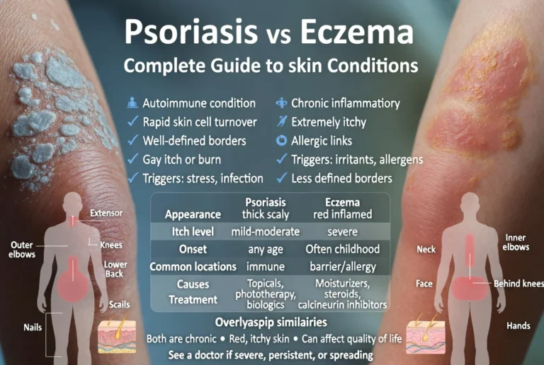 Psoriasis vs Eczema